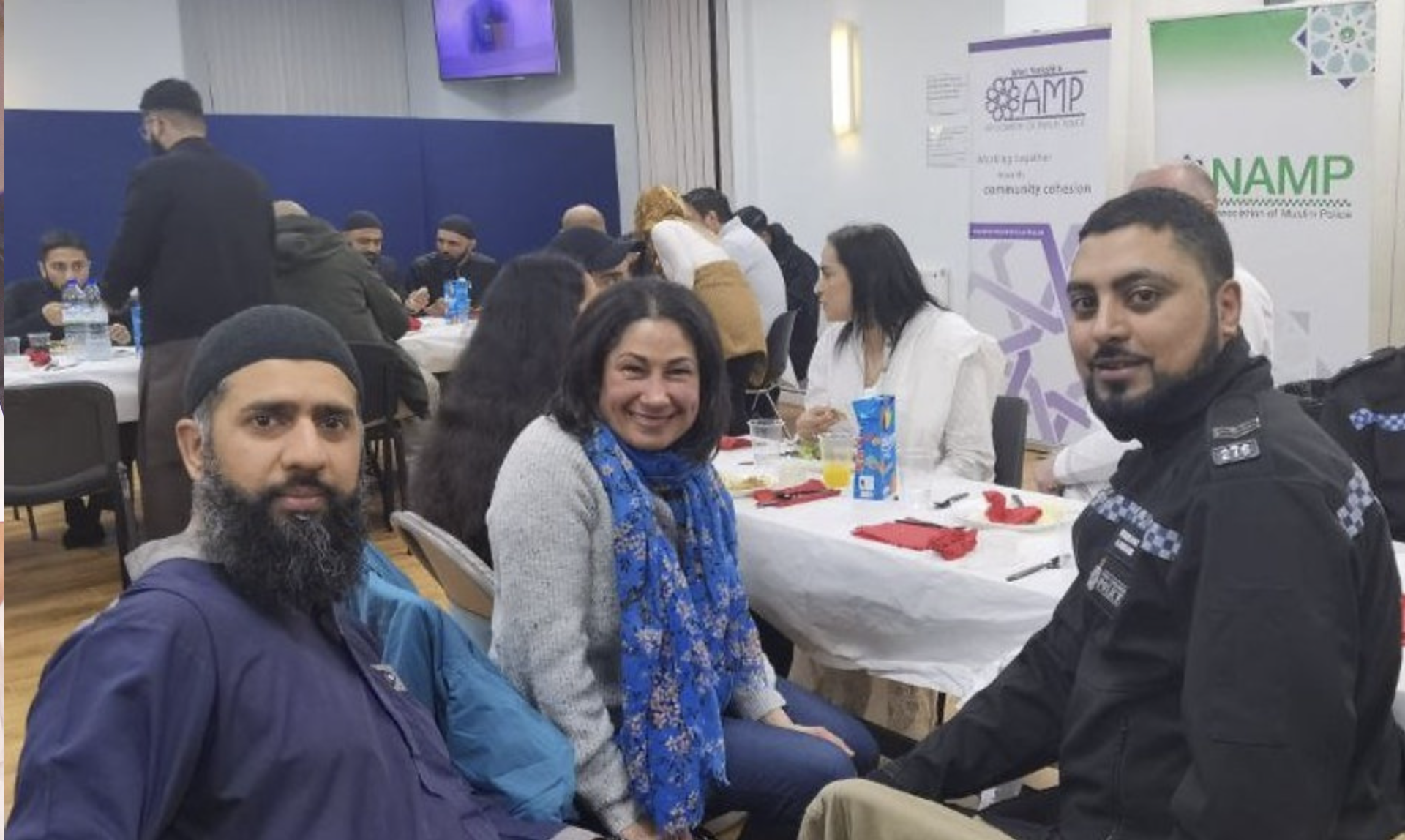 A photo of the NAMP team and community members