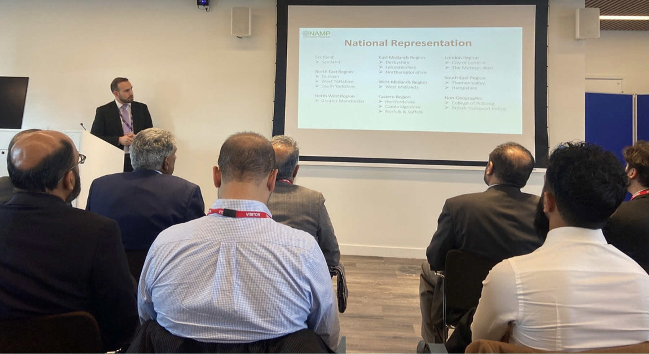 A photo of the NAMP community at an event